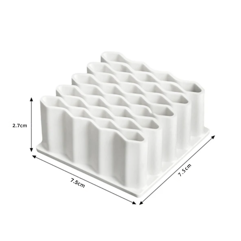 Multi-Purpose Wave Design Silicone Ointment Storage Organizer