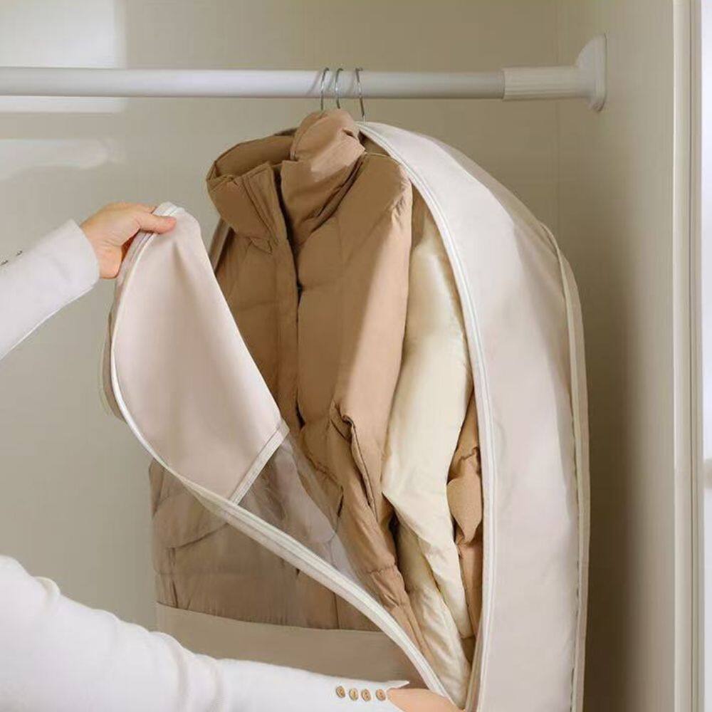 Space Saving Hanging Coat Compression Cover
