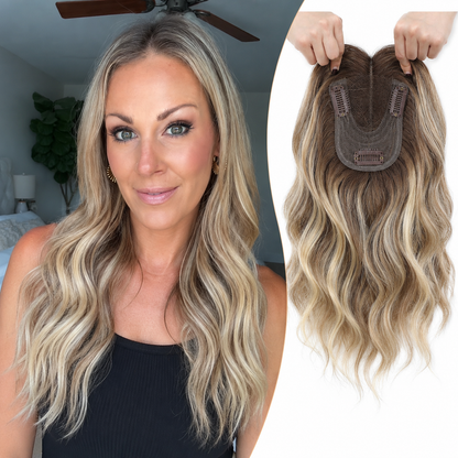 Final Hours –🌷2026 New Lightweight & Breathable Wavy Hair Topper