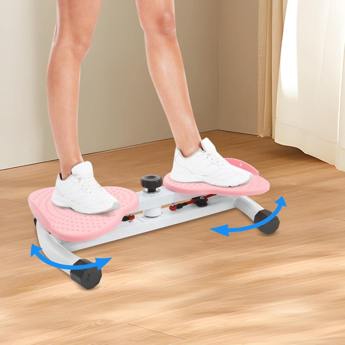 Multi-Functional Portable Twister Stepper with Resistance Bands for Home Workout