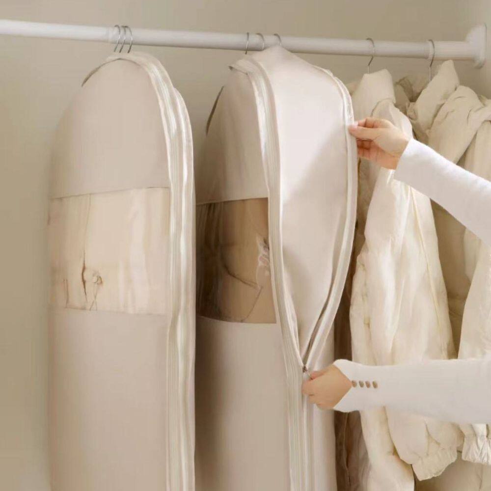 Space Saving Hanging Coat Compression Cover