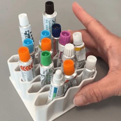 Multi-Purpose Wave Design Silicone Ointment Storage Organizer