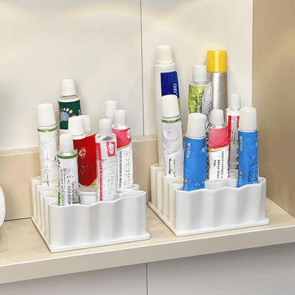 Multi-Purpose Wave Design Silicone Ointment Storage Organizer