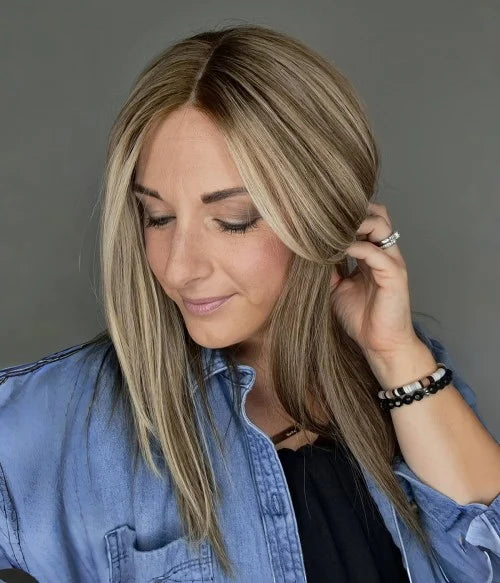 🔥 Final Hours —8.5” x 9” Ultra-Breathable Human Hair Topper | Low Density| Ponytail Friendly
