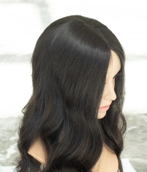 🔥 Final Hours —8.5” x 9” Ultra-Breathable Human Hair Topper | Low Density| Ponytail Friendly