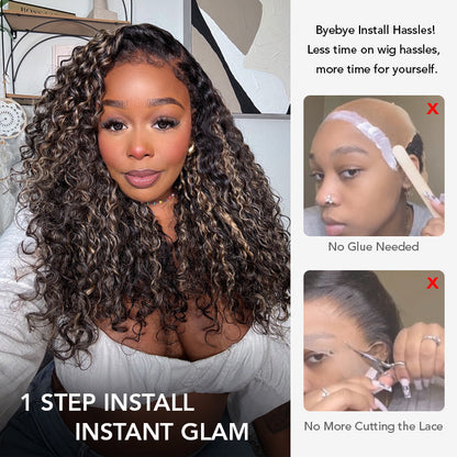 🔥 Limited-Time Sale | 4C Curly Edges Glueless  – 220% Density