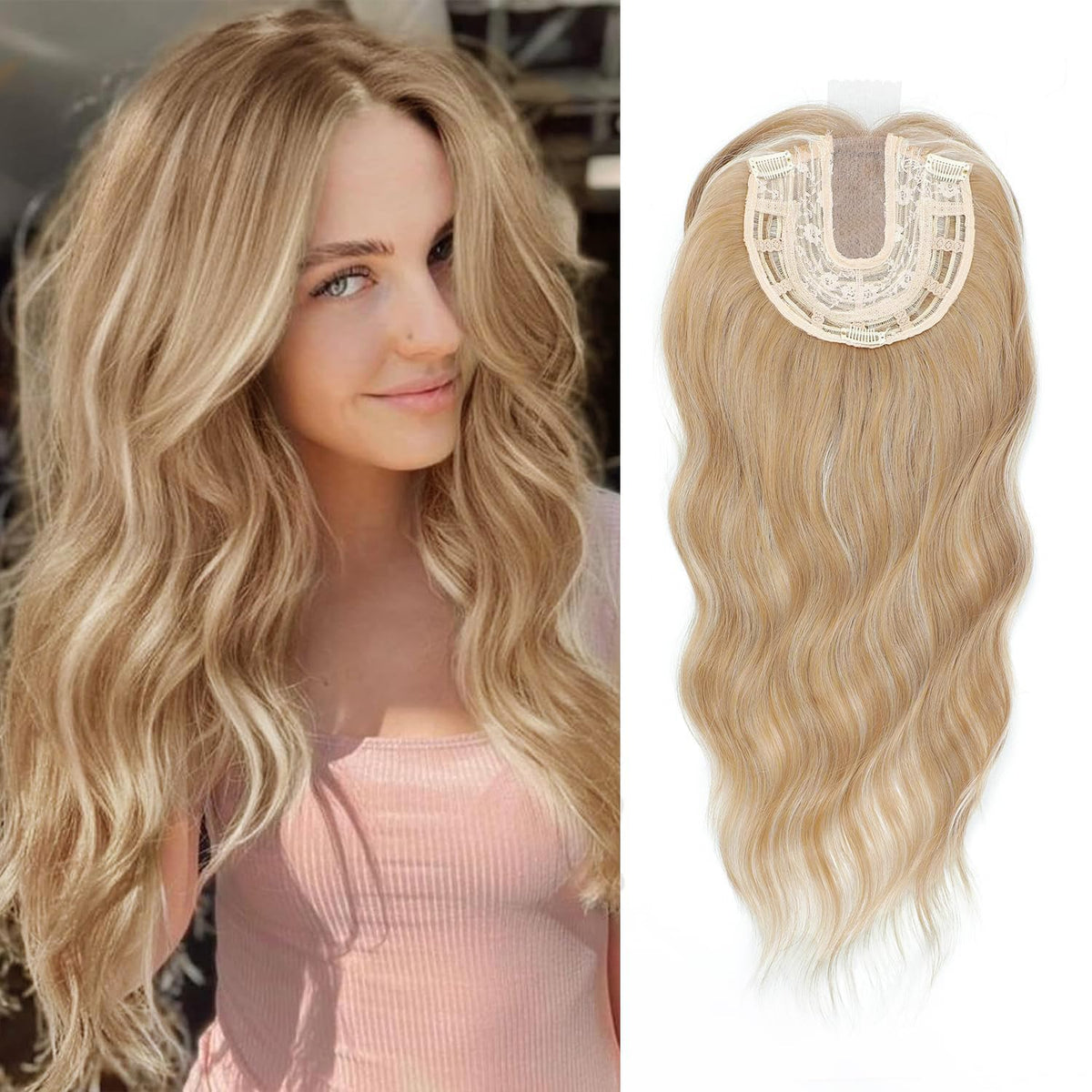 Premium Human Hair Topper – Natural Volume & Invisible Blend