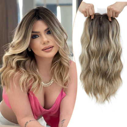 Premium Human Hair Topper – Natural Volume & Invisible Blend
