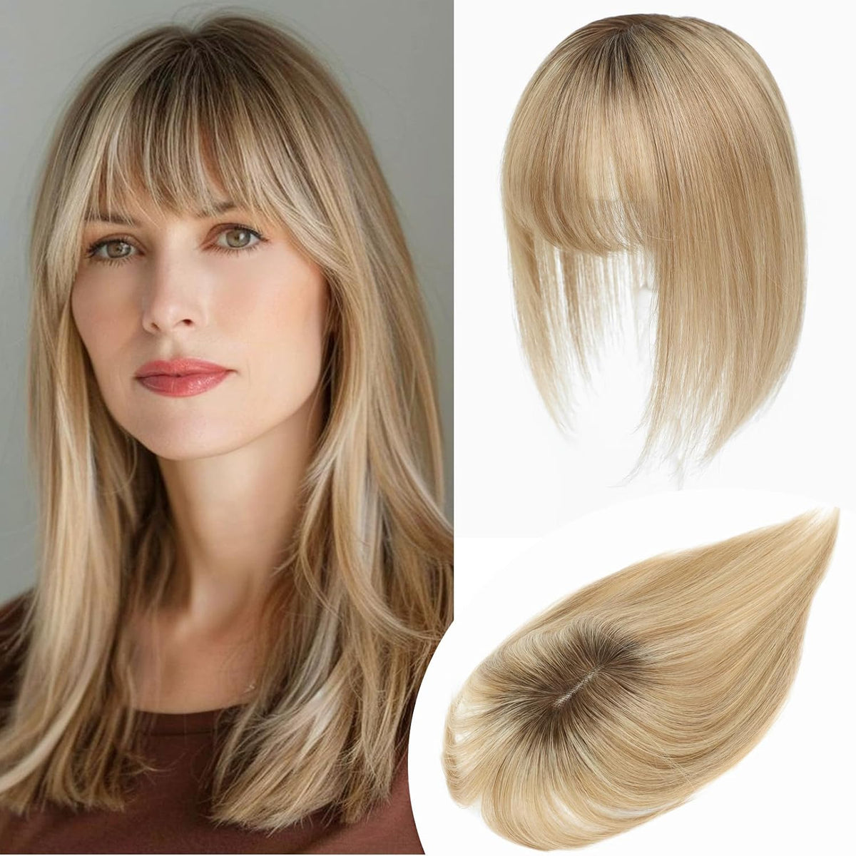 🔥 New Arrival: Bangs Hair Topper – Fuller-Looking Hair Without Salon Visits
