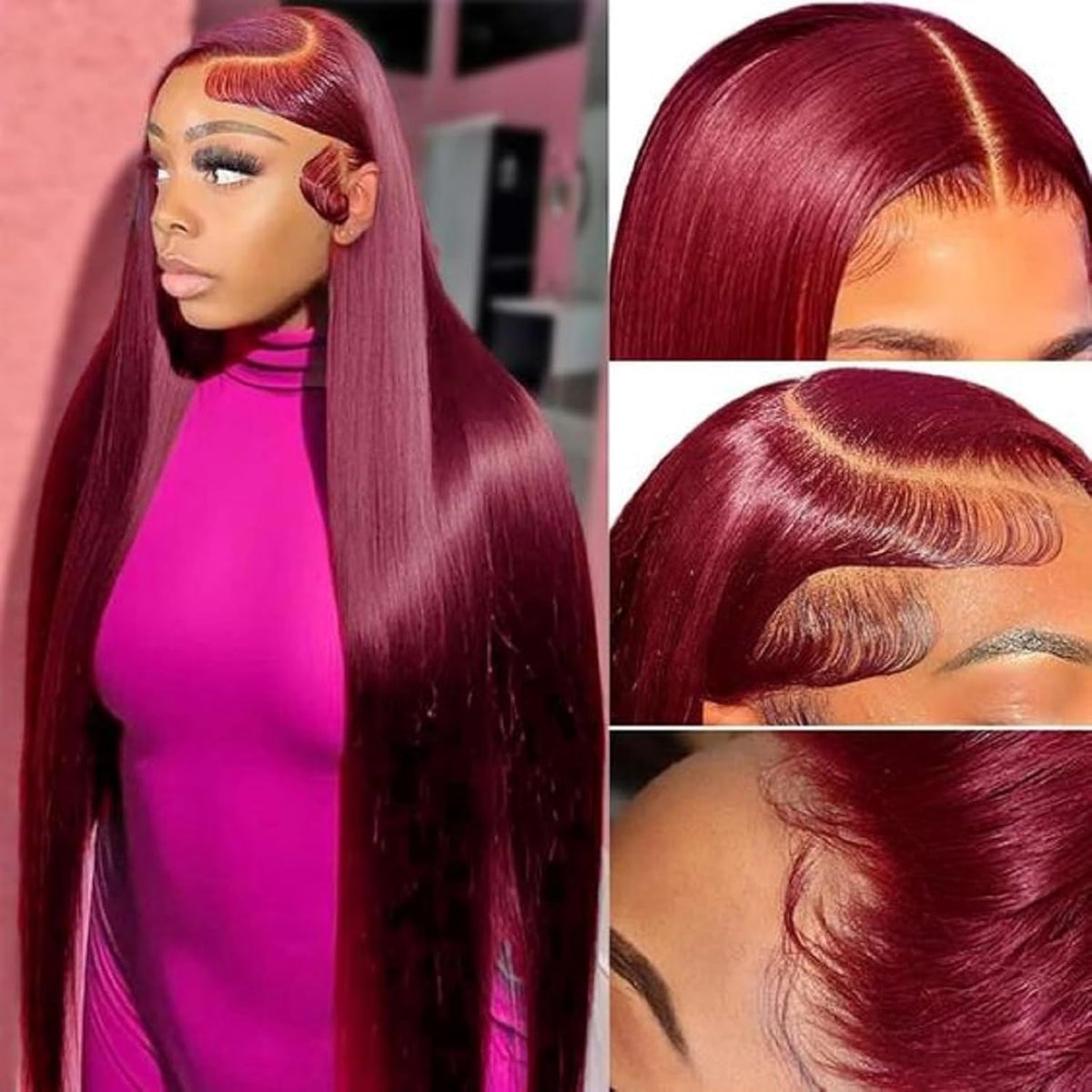 Final Hours – Up to 79% Off🌷💥Straight HD Transparent Lace Front Wigs Human Hair