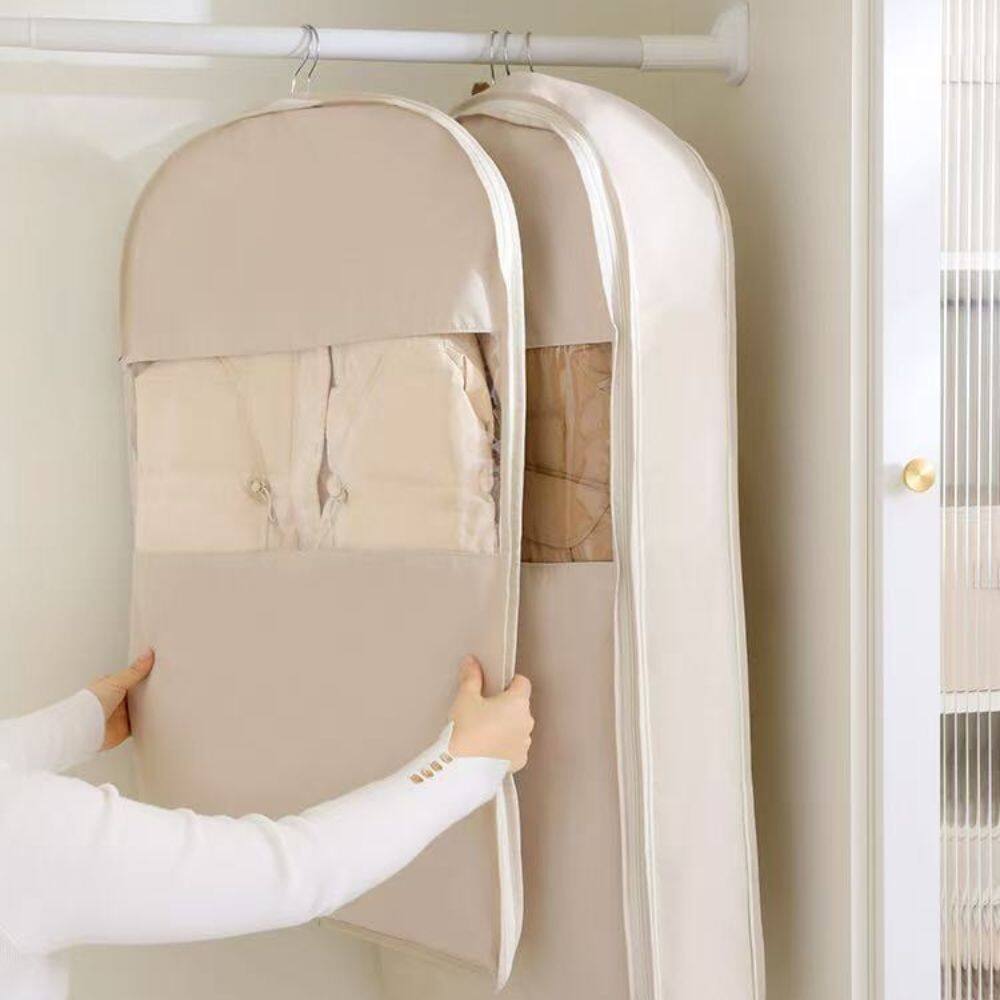 Space Saving Hanging Coat Compression Cover