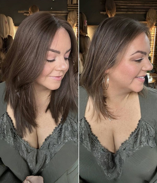 🔥 Final Hours —8.5” x 9” Ultra-Breathable Human Hair Topper | Low Density| Ponytail Friendly