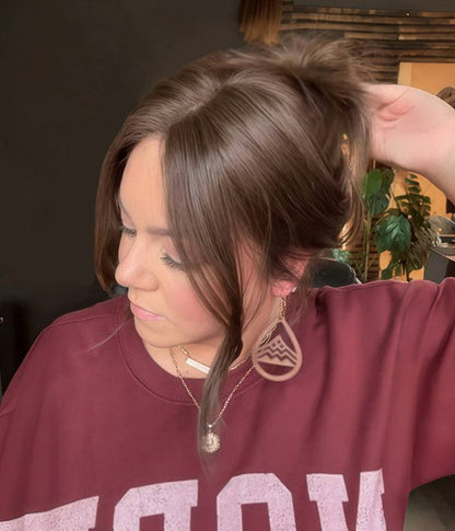 🔥 Final Hours —8.5” x 9” Ultra-Breathable Human Hair Topper | Low Density| Ponytail Friendly