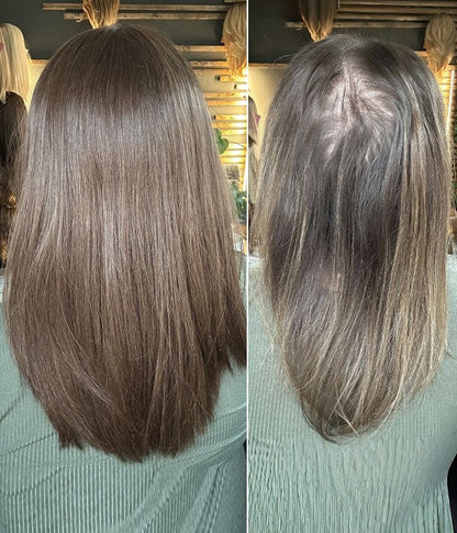 🔥 Final Hours —8.5” x 9” Ultra-Breathable Human Hair Topper | Low Density| Ponytail Friendly