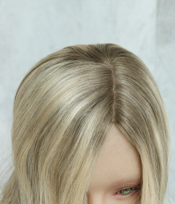 🔥 Final Hours —8.5” x 9” Ultra-Breathable Human Hair Topper | Low Density| Ponytail Friendly