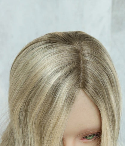 🔥 Final Hours —8.5” x 9” Ultra-Breathable Human Hair Topper | Low Density| Ponytail Friendly