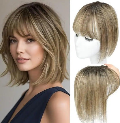 🔥 New Arrival: Bangs Hair Topper – Fuller-Looking Hair Without Salon Visits