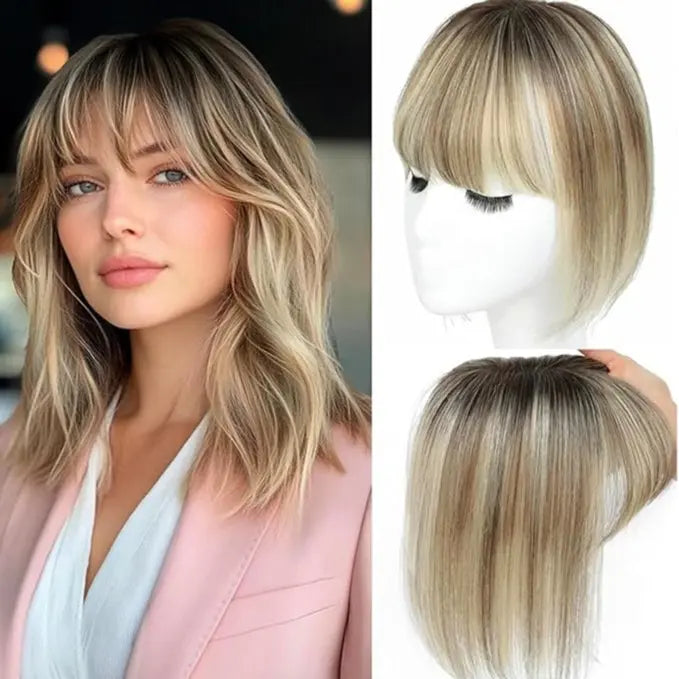 🔥 New Arrival: Bangs Hair Topper – Fuller-Looking Hair Without Salon Visits