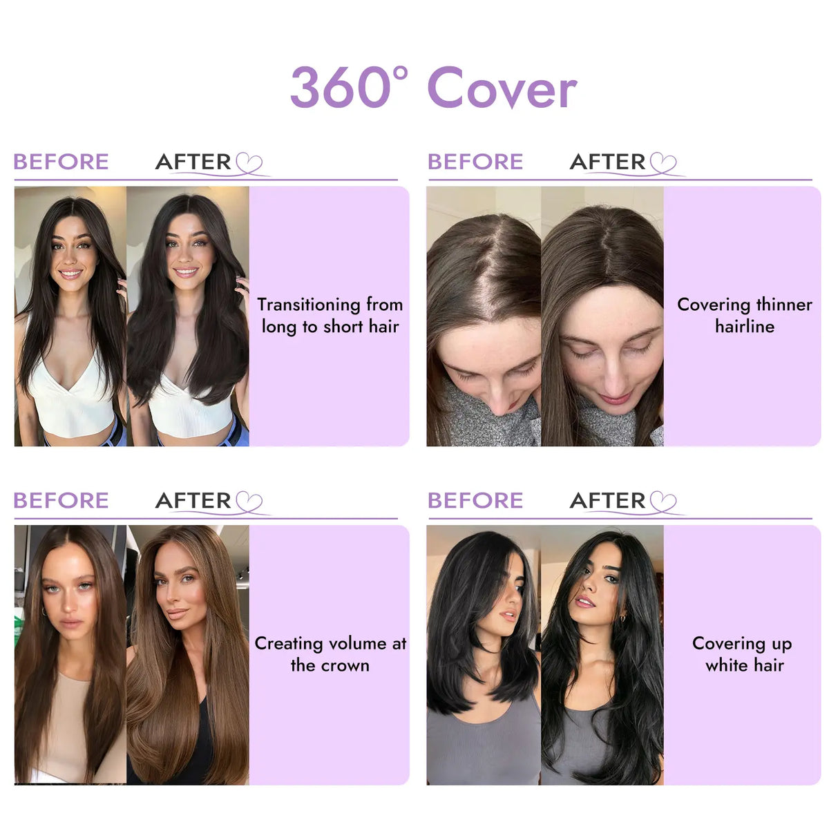 ☀️ Hot Weather? Try This Breathable Hair Solution-Natural-Looking Hair Topper for Women
