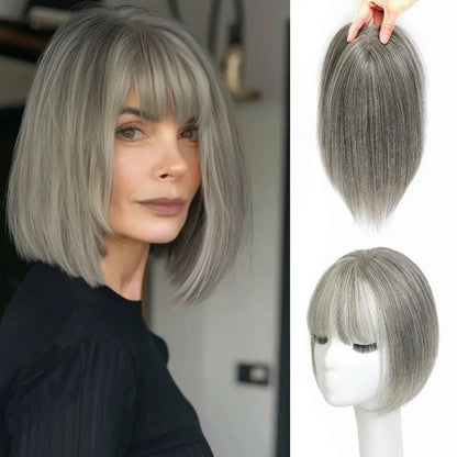 🔥 New Arrival: Bangs Hair Topper – Fuller-Looking Hair Without Salon Visits