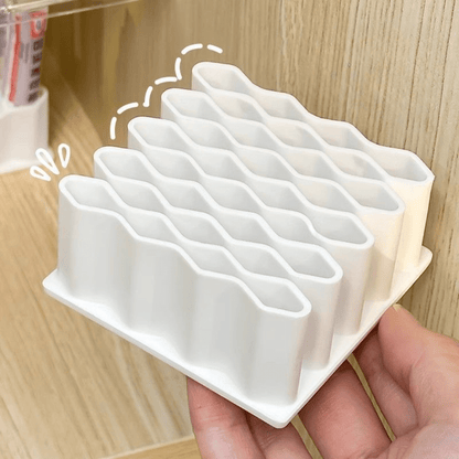Multi-Purpose Wave Design Silicone Ointment Storage Organizer