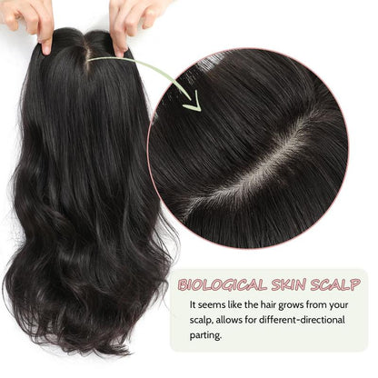 Final Hours –🌷2026 New Lightweight & Breathable Wavy Hair Topper